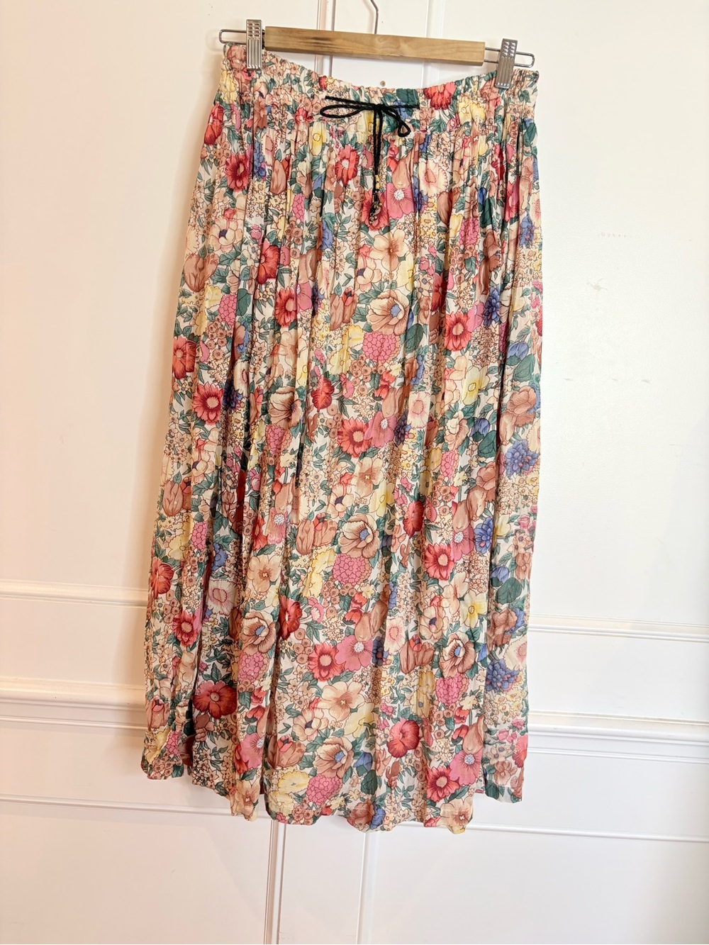 Cotton Breeze beautiful Floral Maxi Skirt in Multi brilliant color size lg